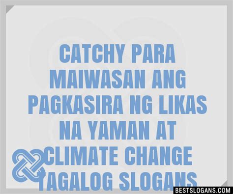 tagalog slogan examples|yamang likas slogan.